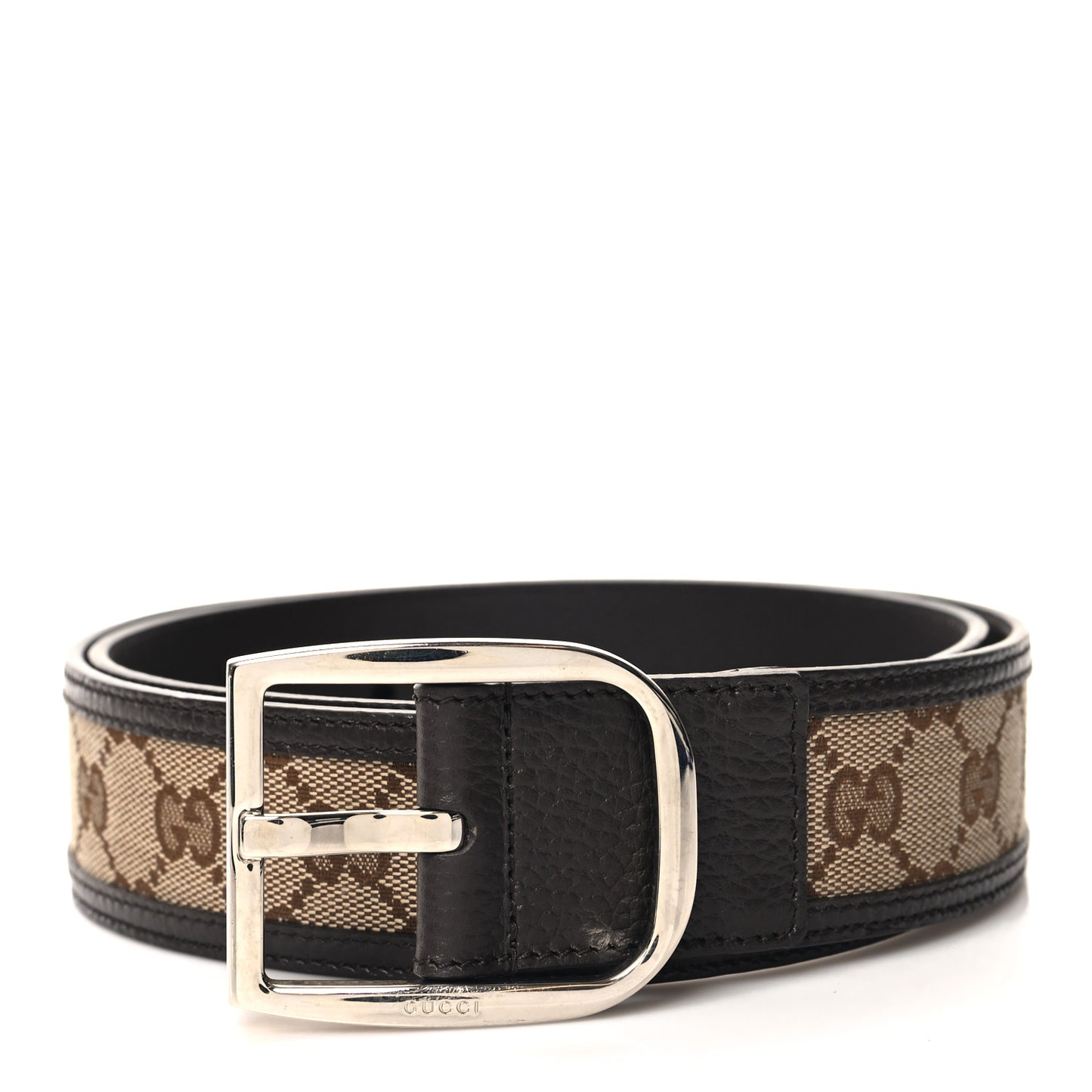 Monogram Dollar Calfskin 40mm Belt 85 34 Beige Ebony Testa Di Moro