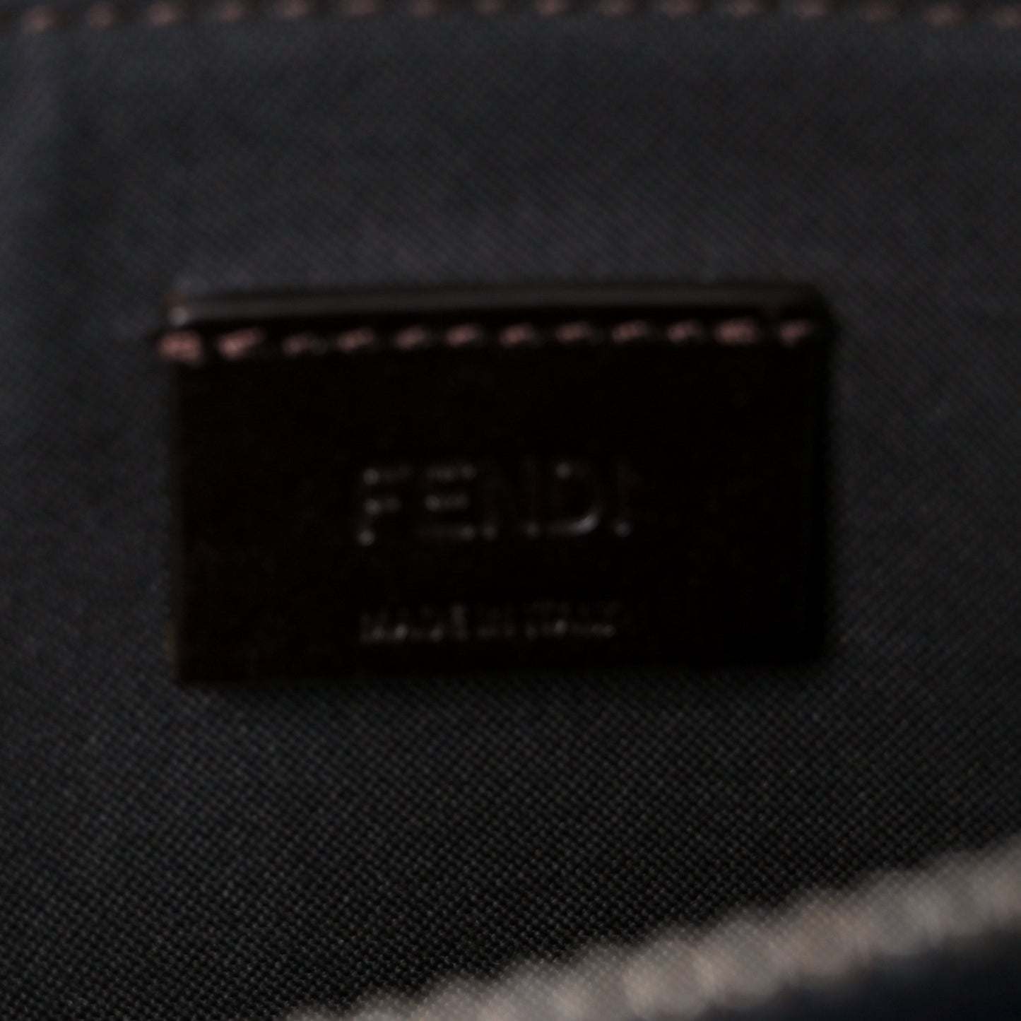 Fabric Jacquard Vitello King FF 1974 Clutch Bag Denim Blue Midnight