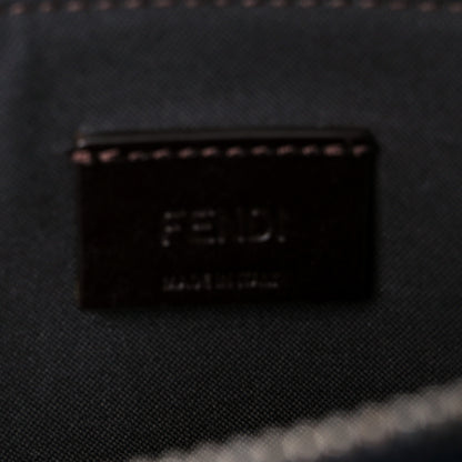 Fendi Fabric Jacquard Vitello King FF 1974 Clutch Bag Denim Blue Midnight 6 of 10