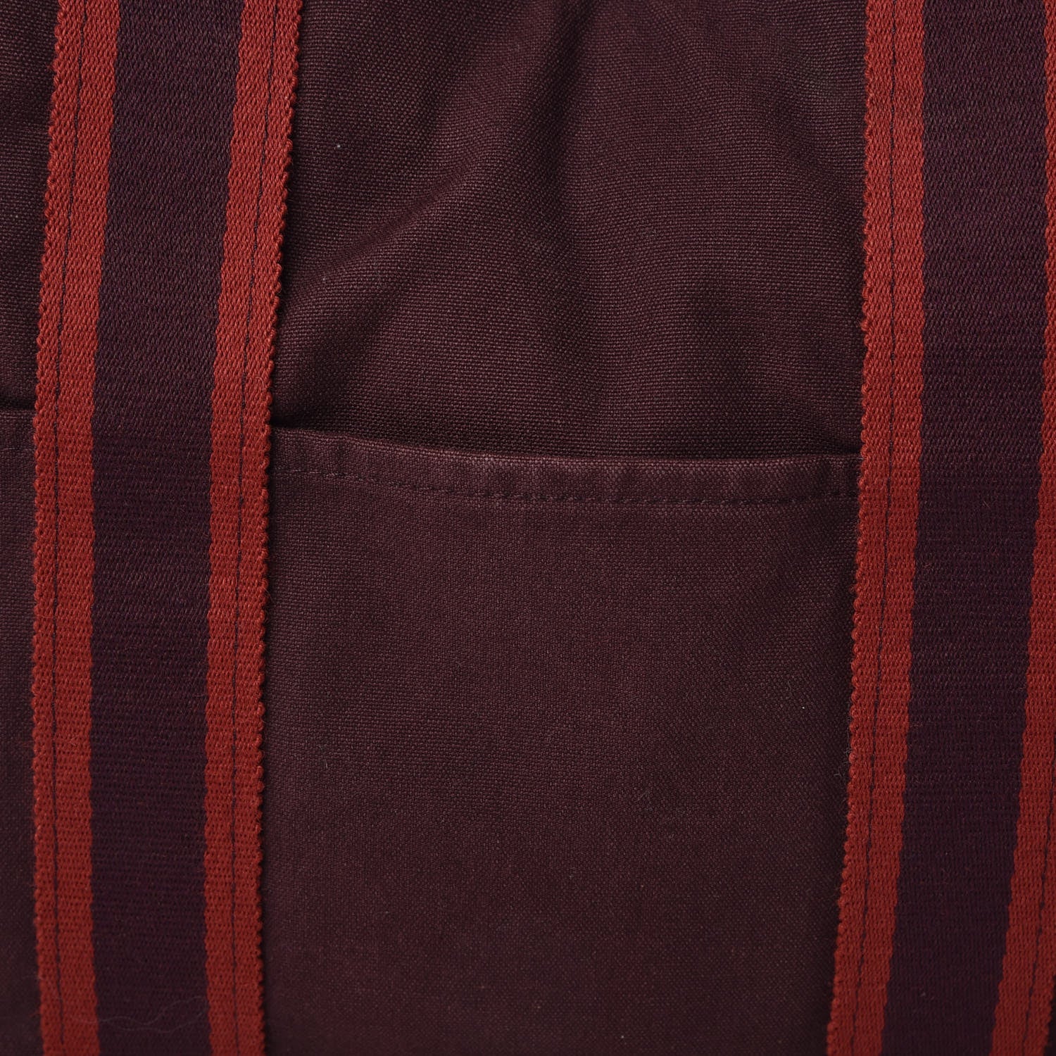 Hermes Canvas Fourre Tout MM Burgundy 16 of 20