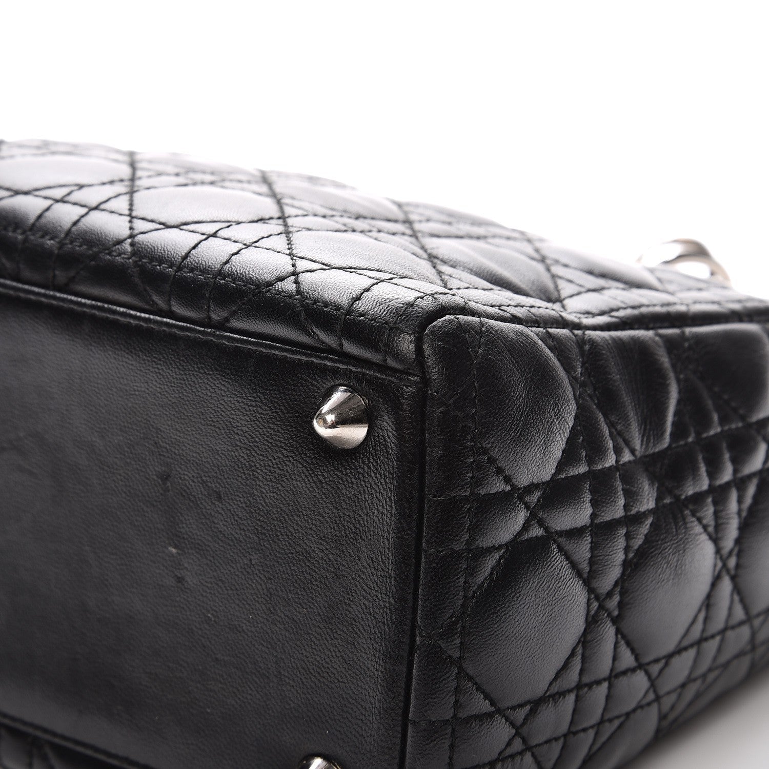Christian Dior Lambskin Cannage Large Lady Dior Black 13 of 18