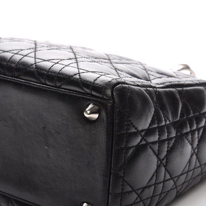 Christian Dior Lambskin Cannage Large Lady Dior Black 13 of 18