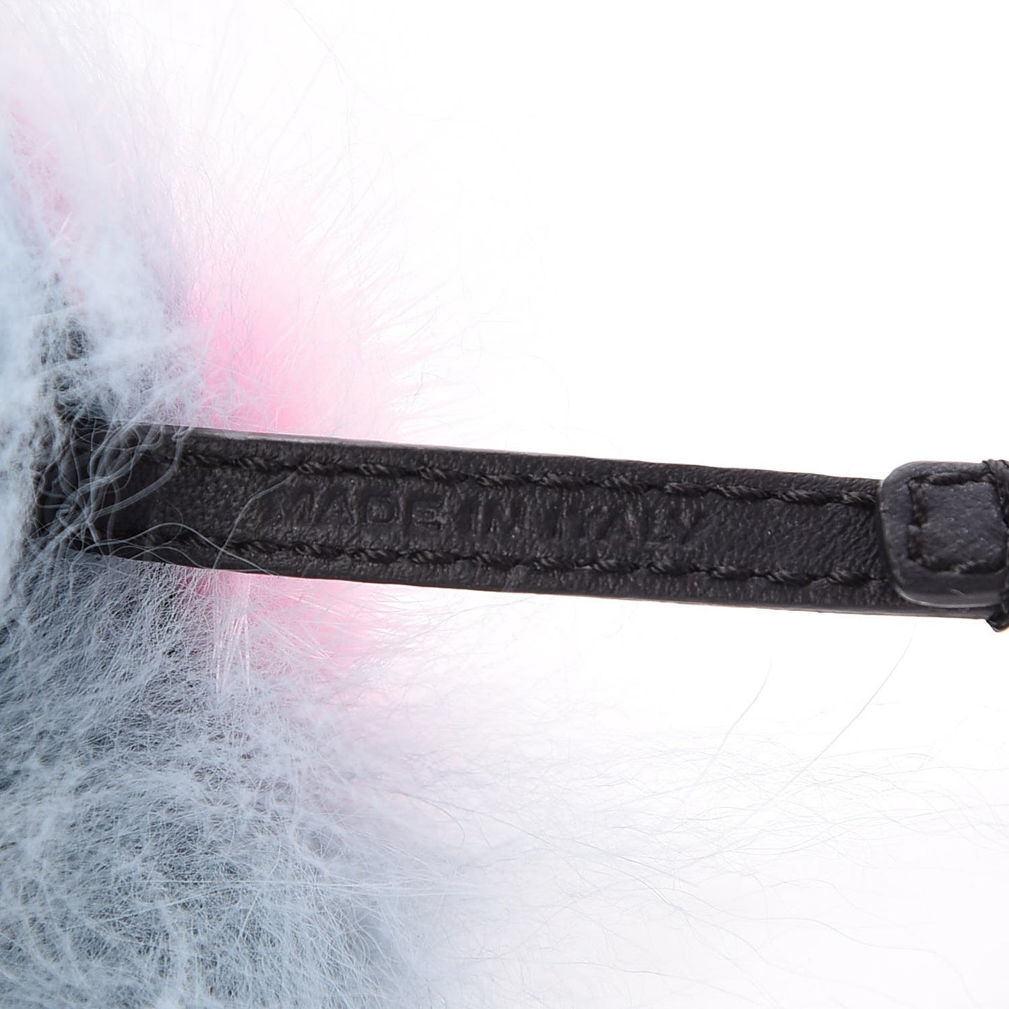Fox Mink Rabbit Fur Vitello Flamingo Mini Monster Bag Bug Charm Lagoon Black Multicolor