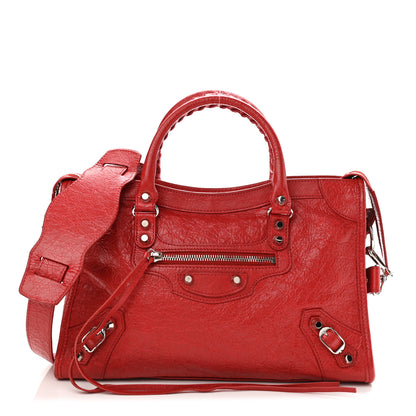 Balenciaga Agneau Classic Silver Hardware S City Rouge Groseille 1 of 11