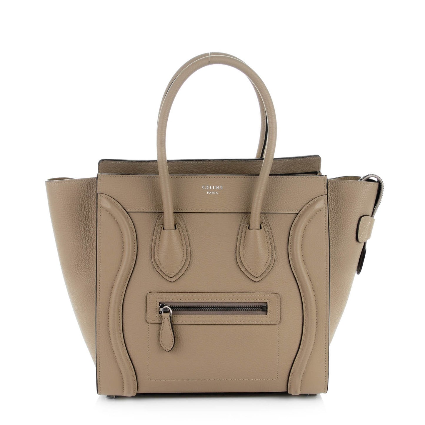Drummed Calfskin Micro Luggage Dune