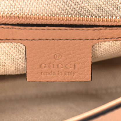 Gucci Pebbled Calfskin Medium Soho Flap Crossbody Camelia 6 of 9