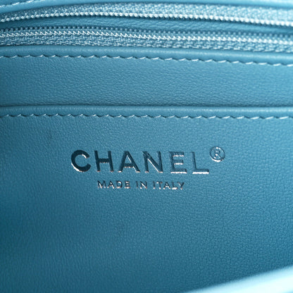 Chanel Lambskin Quilted Mini Square Flap Blue 6 of 11