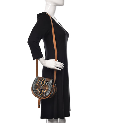 Chloe Python Calfskin Embossed Mini Marcie Round Crossbody Bag Multicolor 2 of 11