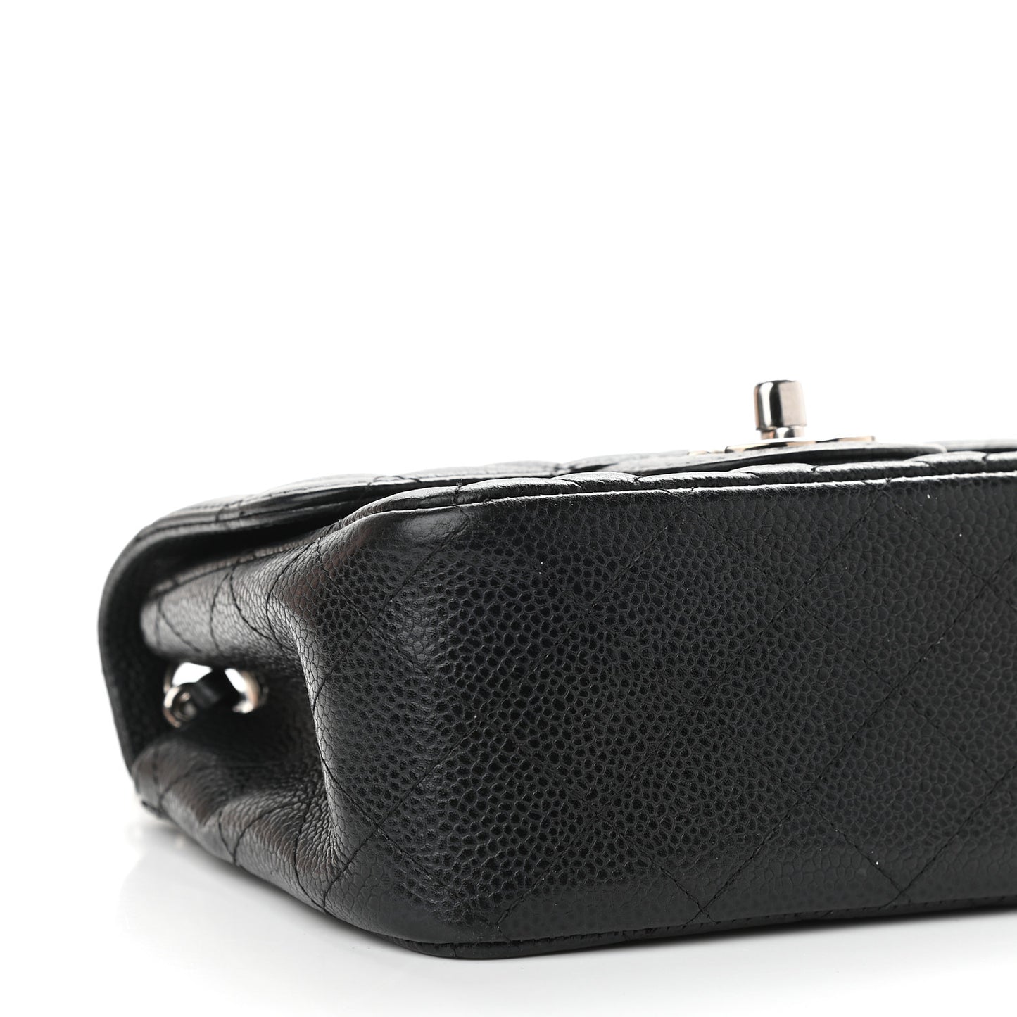 Caviar Quilted Mini Square Flap Black