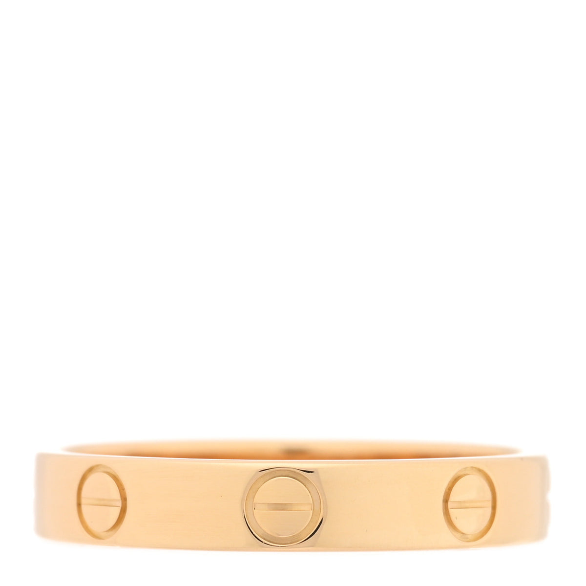18K Yellow Gold 3.5mm LOVE Wedding Band Ring 57 8