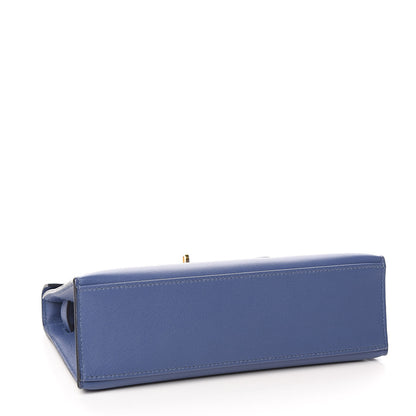 Hermes Swift Kelly Pochette Clutch Bleu Brighton 19 of 31