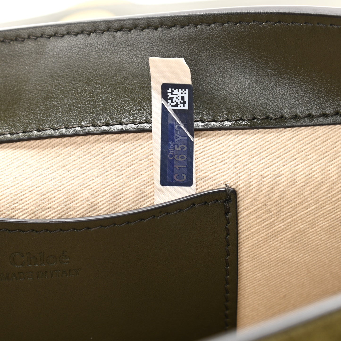 Calfskin Suede Large Tess Bag Deep Forest