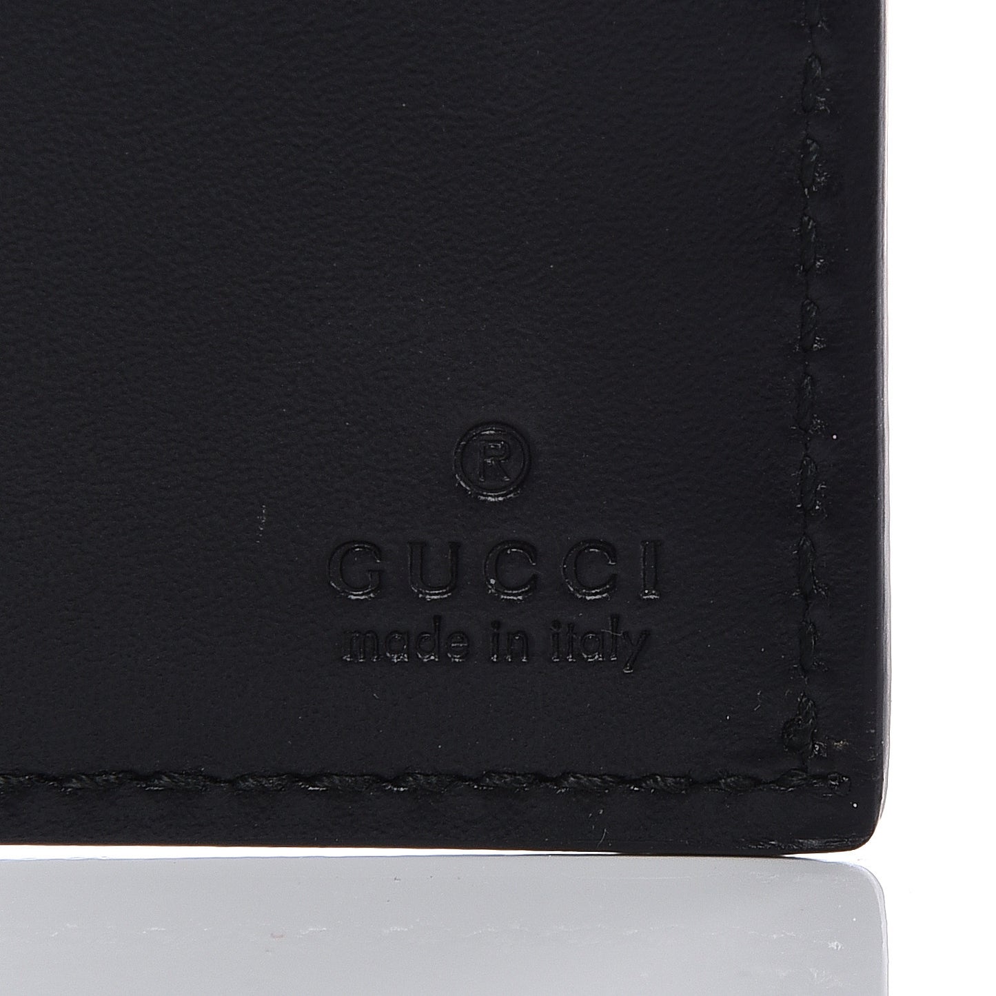 Guccissima Signature Web New Web Bi-Fold Wallet Black