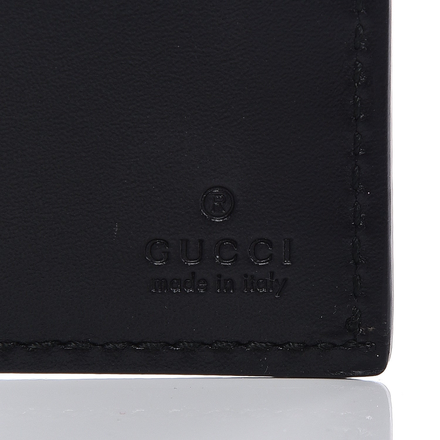 Gucci Guccissima Signature Web New Web Bi-Fold Wallet Black 6 of 7