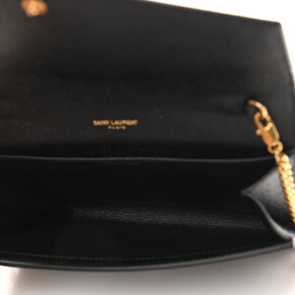 Saint Laurent Grain De Poudre Uptown Chain Wallet Black 6 of 12