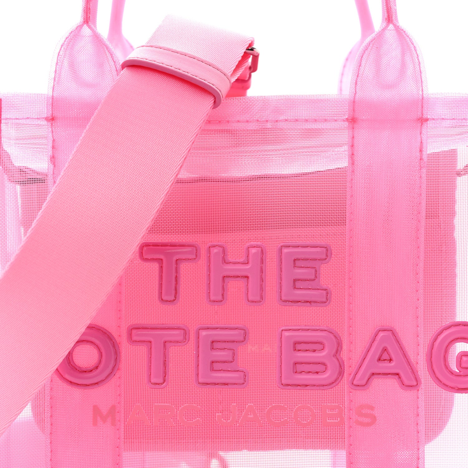 Marc Jacobs Nylon The Mesh Small Tote Bag Candy Pink 8 of 10