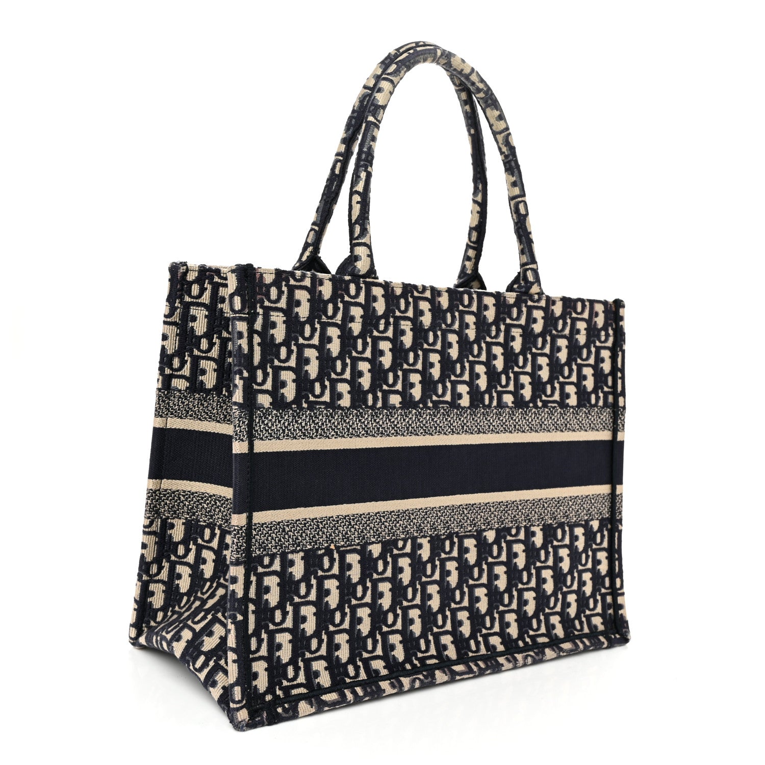 Christian Dior Oblique Medium Book Tote Blue Multicolor 3 of 13