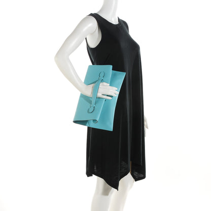 Hermes Swift Pliplat Clutch Bleu Saint Cyr 2 of 8