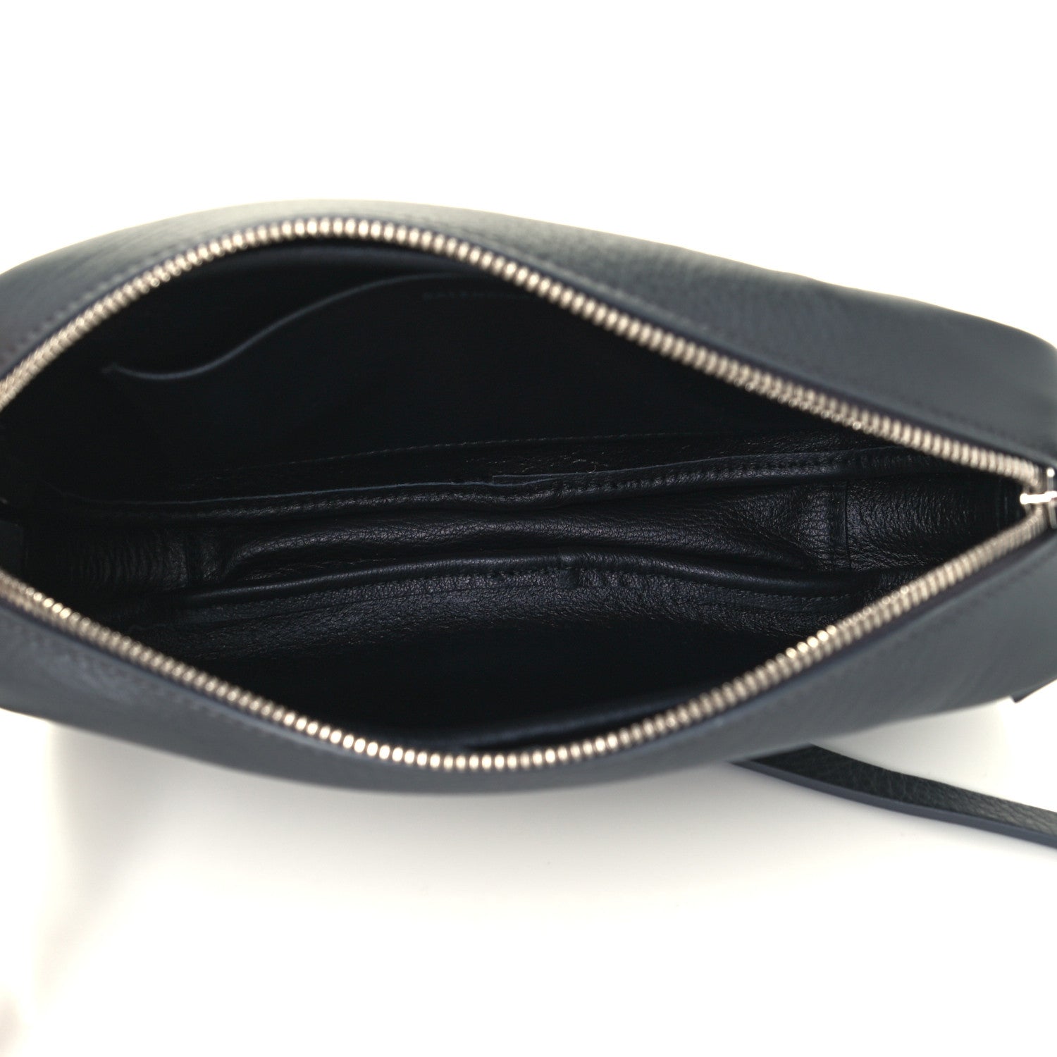 Balenciaga Smooth Calfskin Logo S Everyday Camera Bag Gris Fossile White 5 of 9