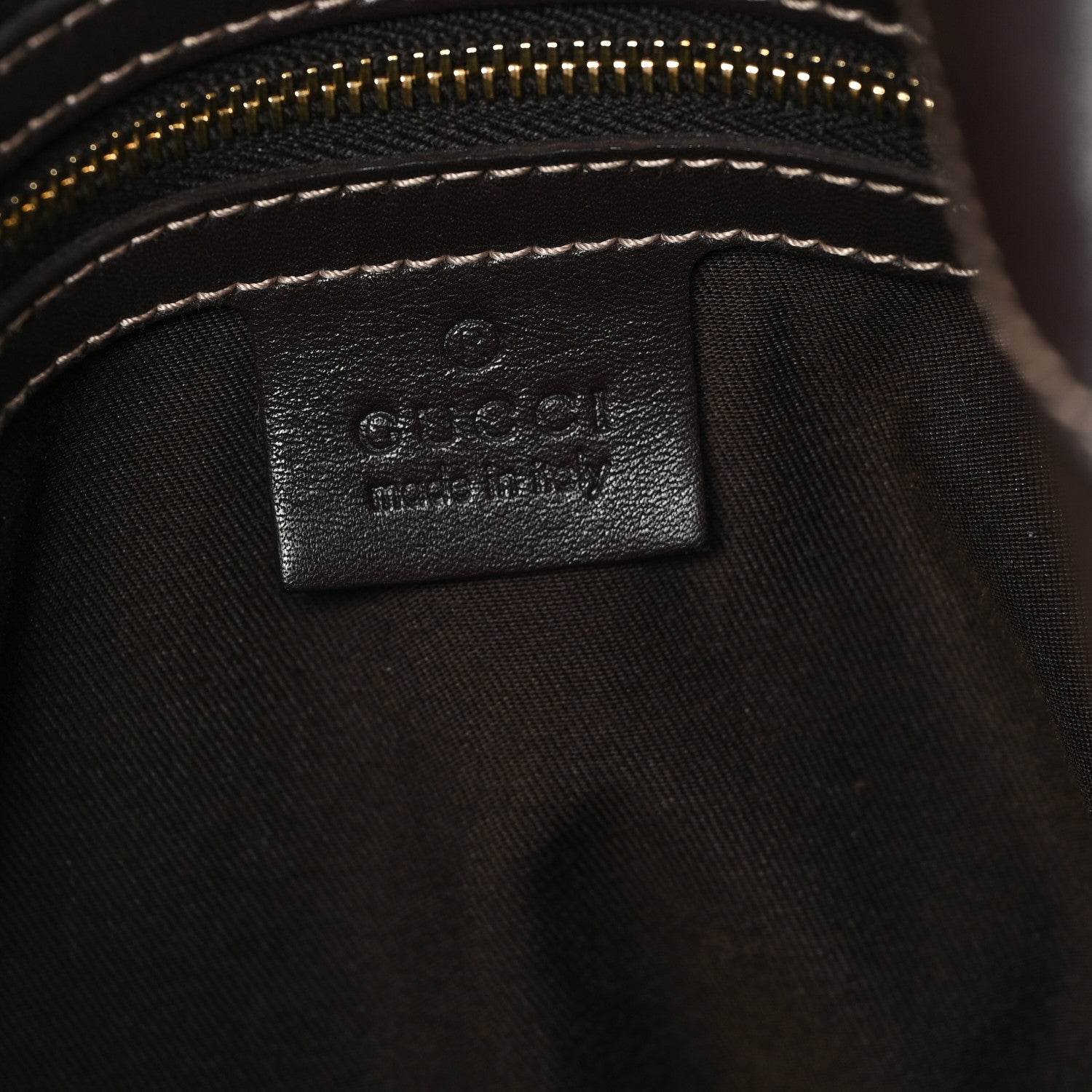 Gucci Monogram Medium Indy Top Handle Hobo Dark Brown 6 of 11