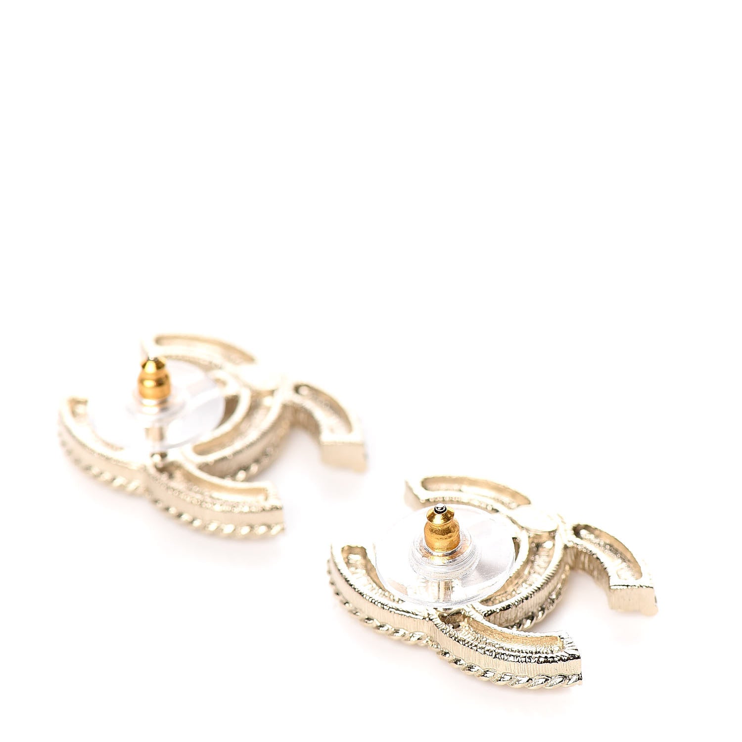 Chanel Pearl Queen of France CC Earrings Gold 3 of 5