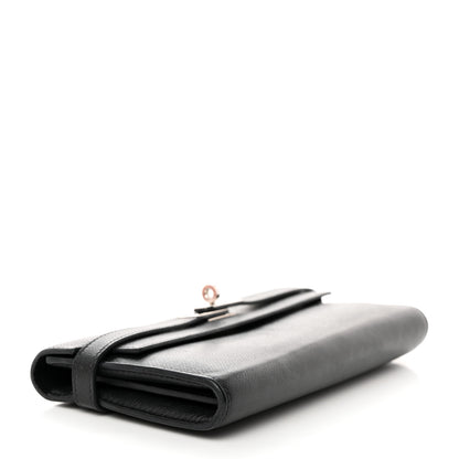 Hermes Epsom Kelly Longue Wallet Black 4 of 9