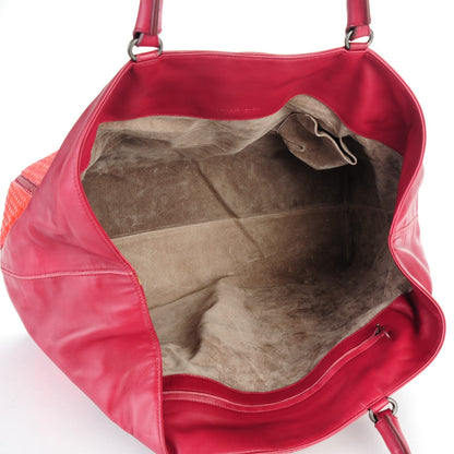 Bottega Veneta Nappa Karung Intrecciato Umbria Shopper Tote Pourpre Fever 5 of 9