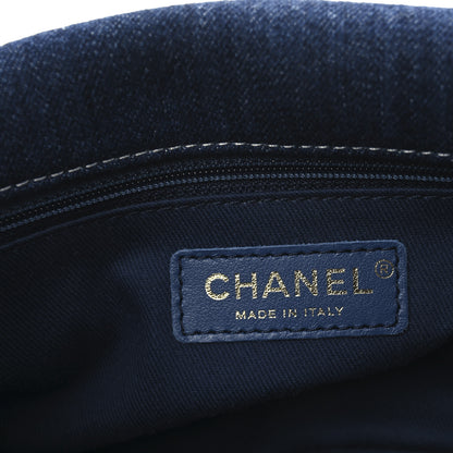 Chanel Denim Quilted Medium Denim Trip Single Flap Blue 6 of 10