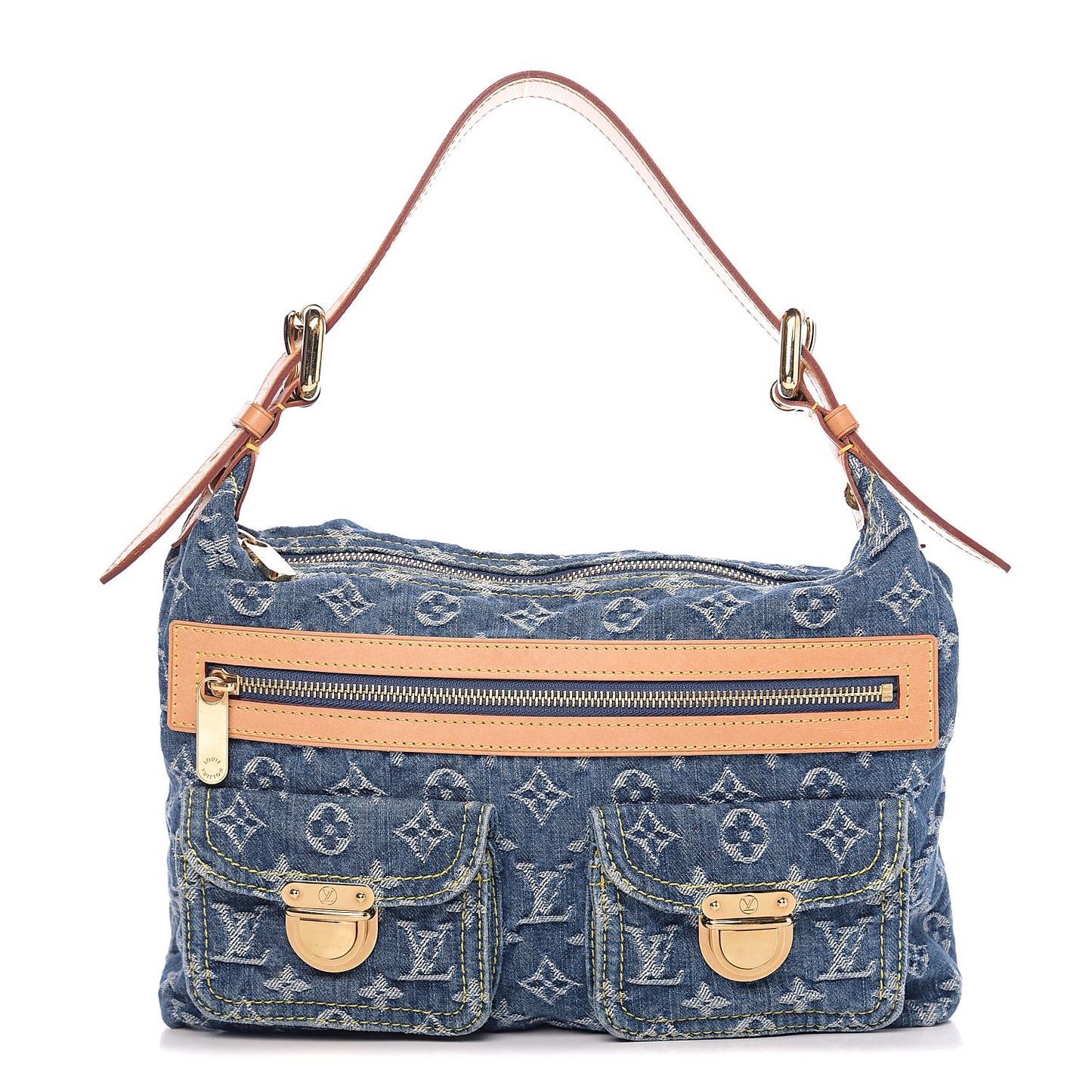 Monogram Denim Baggy PM Blue