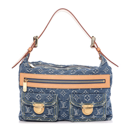 Louis Vuitton Monogram Denim Baggy PM Blue 1 of 9