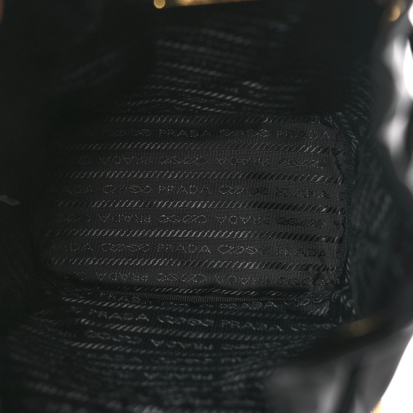 Re-Nylon Duet Drawstring Shoulder Bag Black