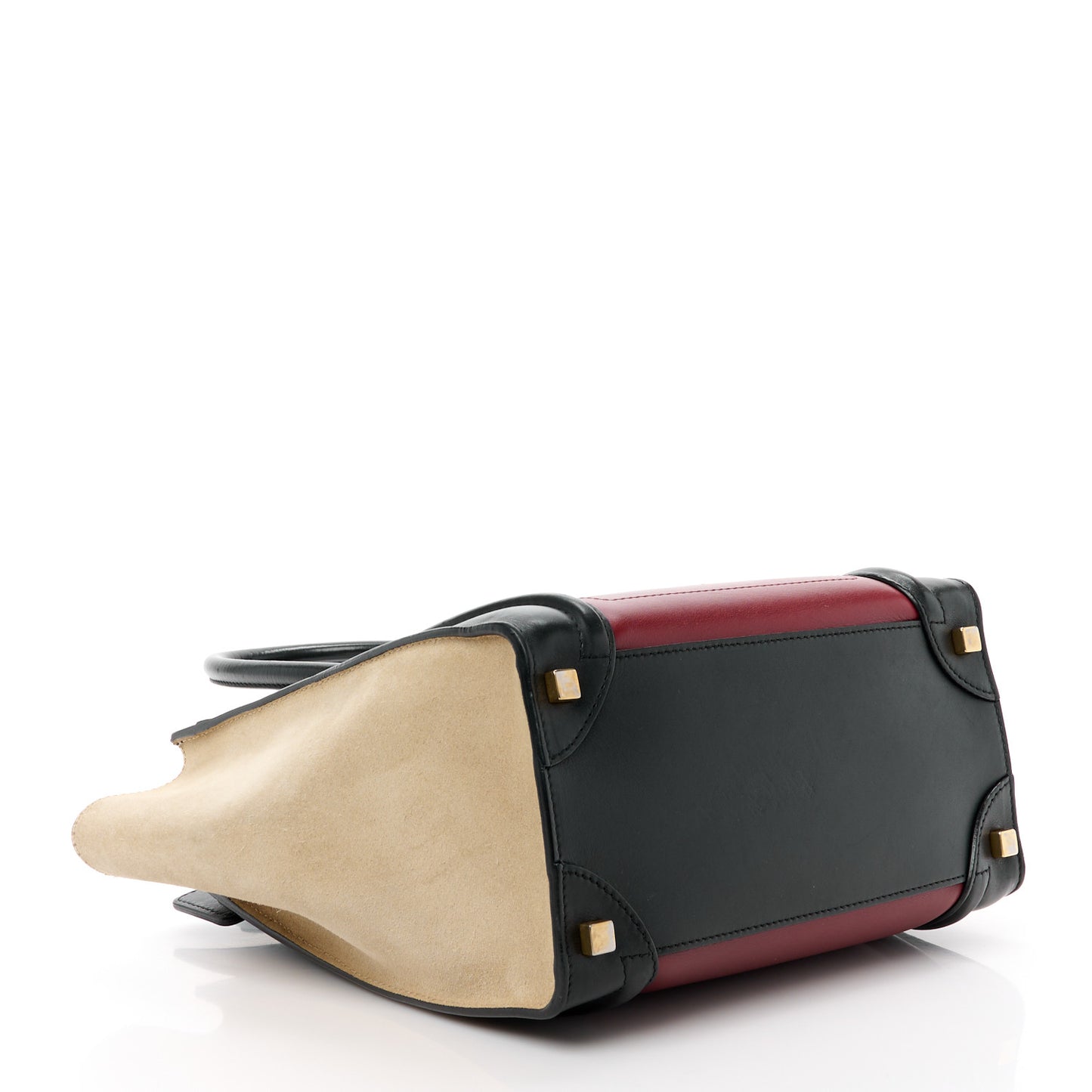 Smooth Calfskin Nubuck Micro Tri-Color Luggage Rust