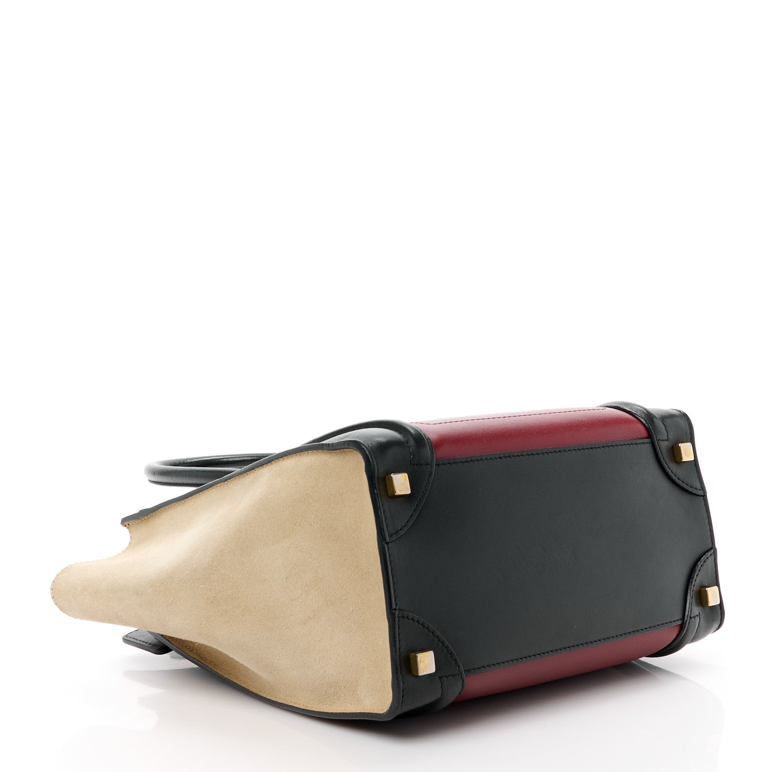 Celine Smooth Calfskin Nubuck Micro Tri-Color Luggage Rust 4 of 11