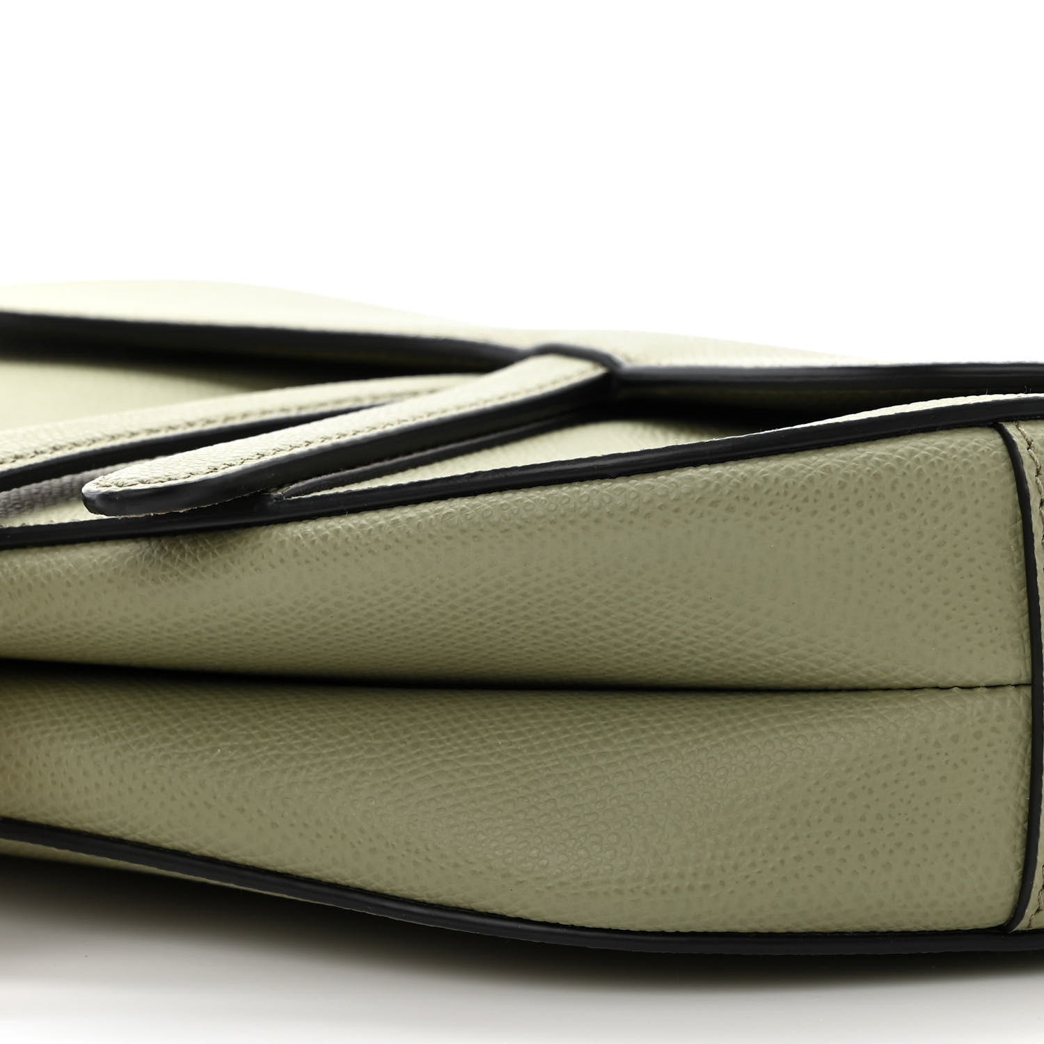Christian Dior Grained Calfskin Saddle Bag Sage 10 of 11