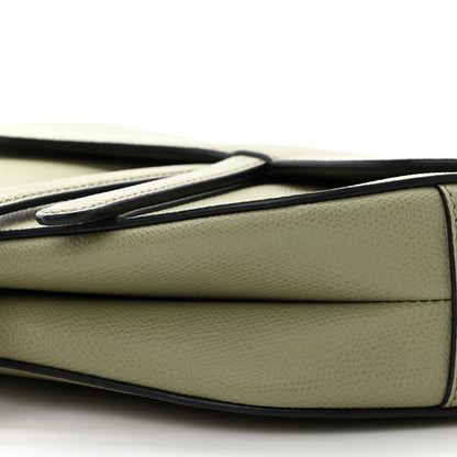 Christian Dior Grained Calfskin Saddle Bag Sage 10 of 11