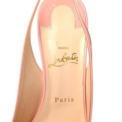 Christian Louboutin Patent Drama Sling 100 Pumps 39.5 Pink 7 of 7