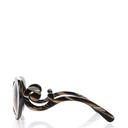 Prada Baroque Sunglasses SPR 27N Black Horn 3 of 7