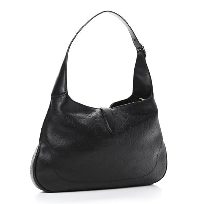 Gucci Guccissima Small Jackie O Hobo Black 3 of 10