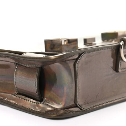 Proenza Schouler Metallic Patent PS11 Wristlet Clutch Brown 8 of 13
