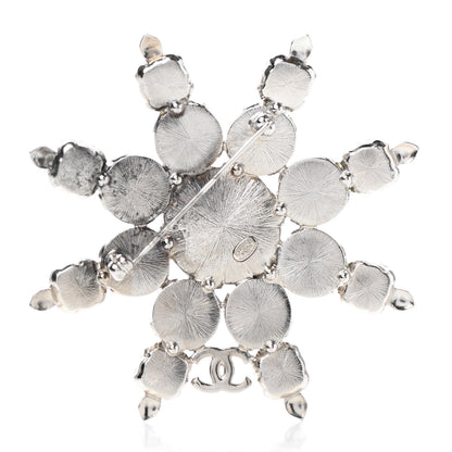 Chanel Poured Glass CC Brooch Silver 3 of 5