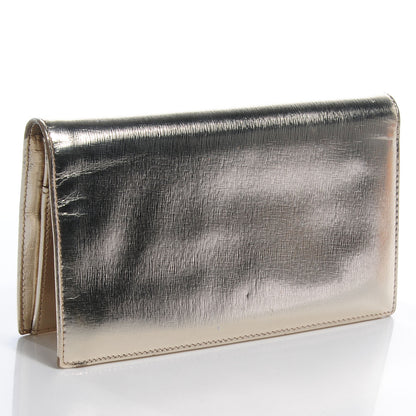 Chanel Calfskin Yen Wallet Metallic 3 of 7