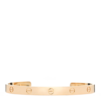 Cartier 18K Yellow Gold LOVE Cuff Bracelet 20 1 of 4
