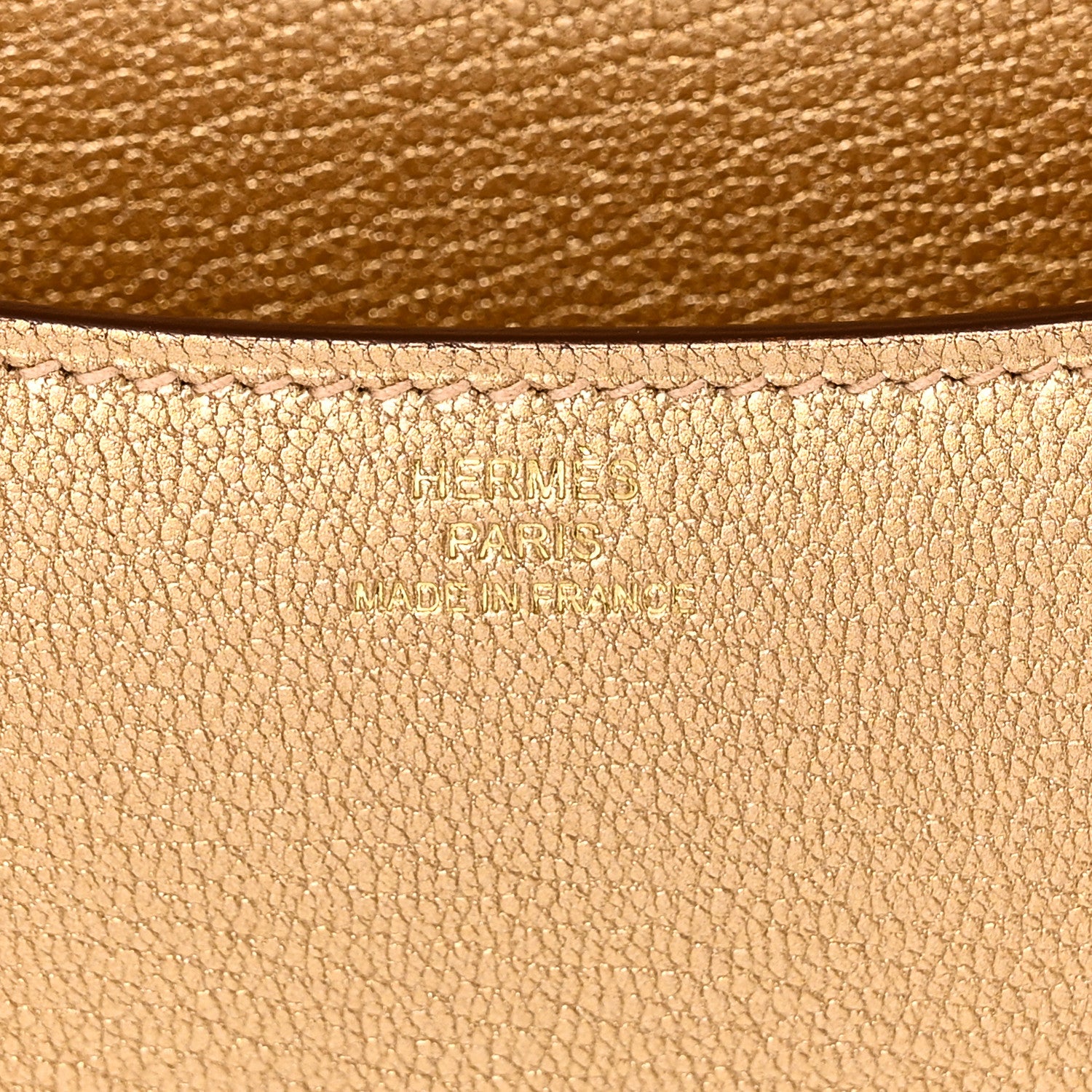 Hermes Metallic Chevre Chamkilight Constance 18 Dore 7 of 11