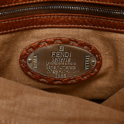 Fendi Cuoio Romano Selleria Linda Satchel Bronzo 7 of 10