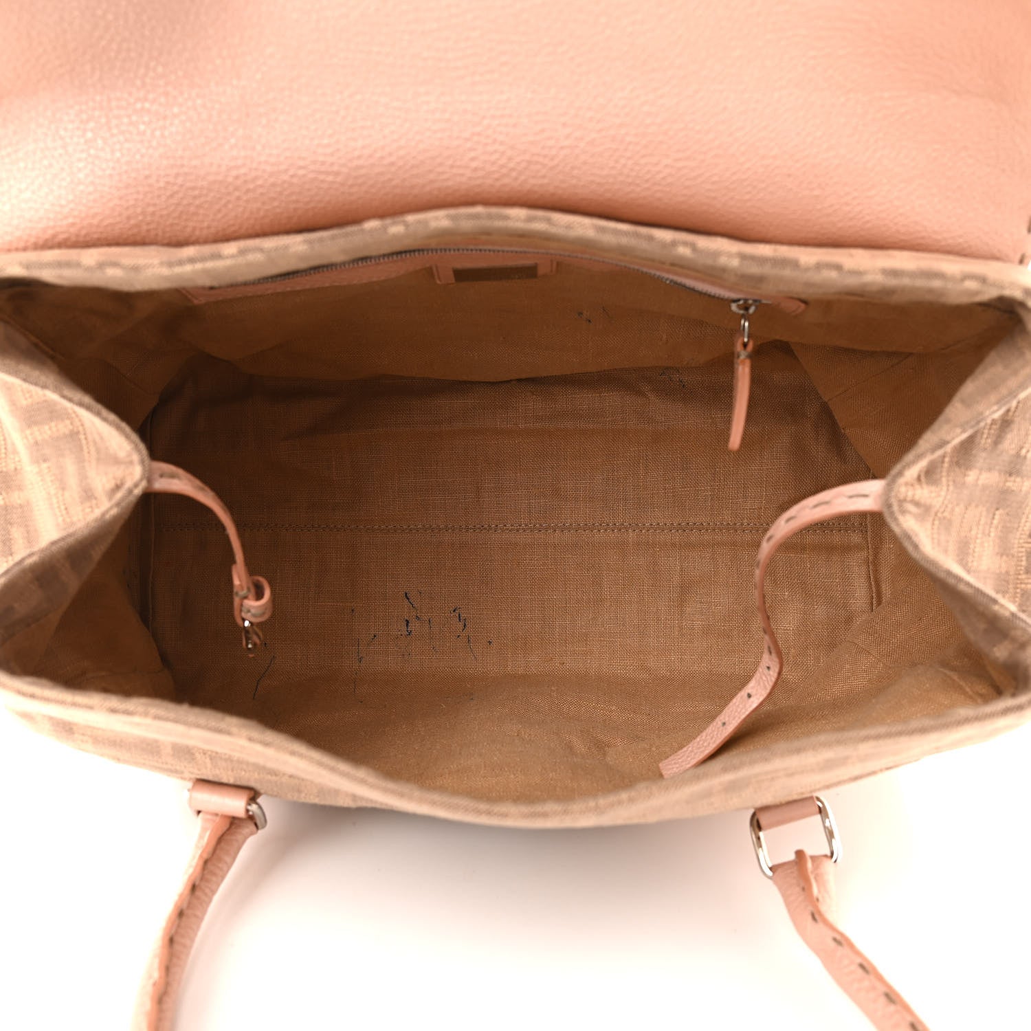 Fendi Zucca Cuoio Shoulder Bag Cipria 5 of 15