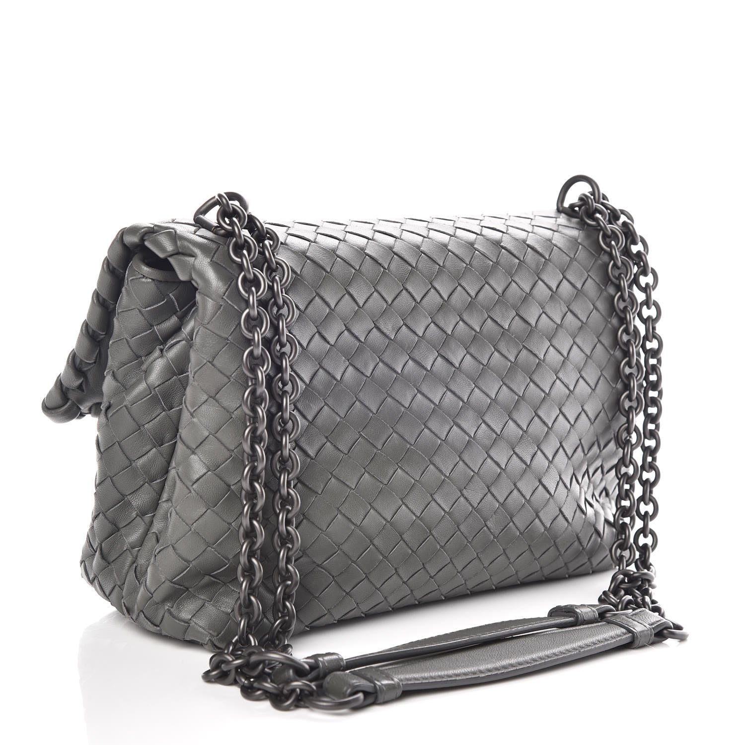 Bottega Veneta Nappa Intrecciato Medium Olimpia Bag Light Grey 3 of 11
