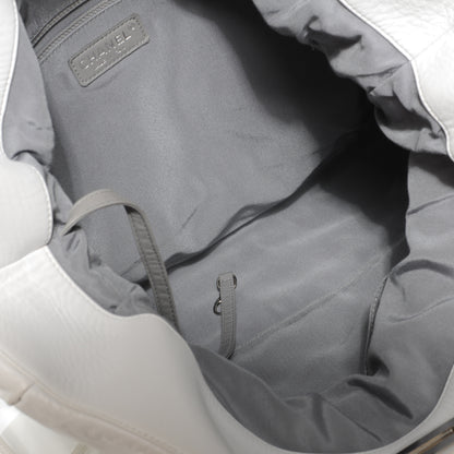 Chanel Lambskin Igloo Drawstring Tote White 8 of 8
