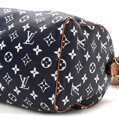 Louis Vuitton Calfskin Monogram Speedy P9 Bandouliere 30 Indigo 11 of 11