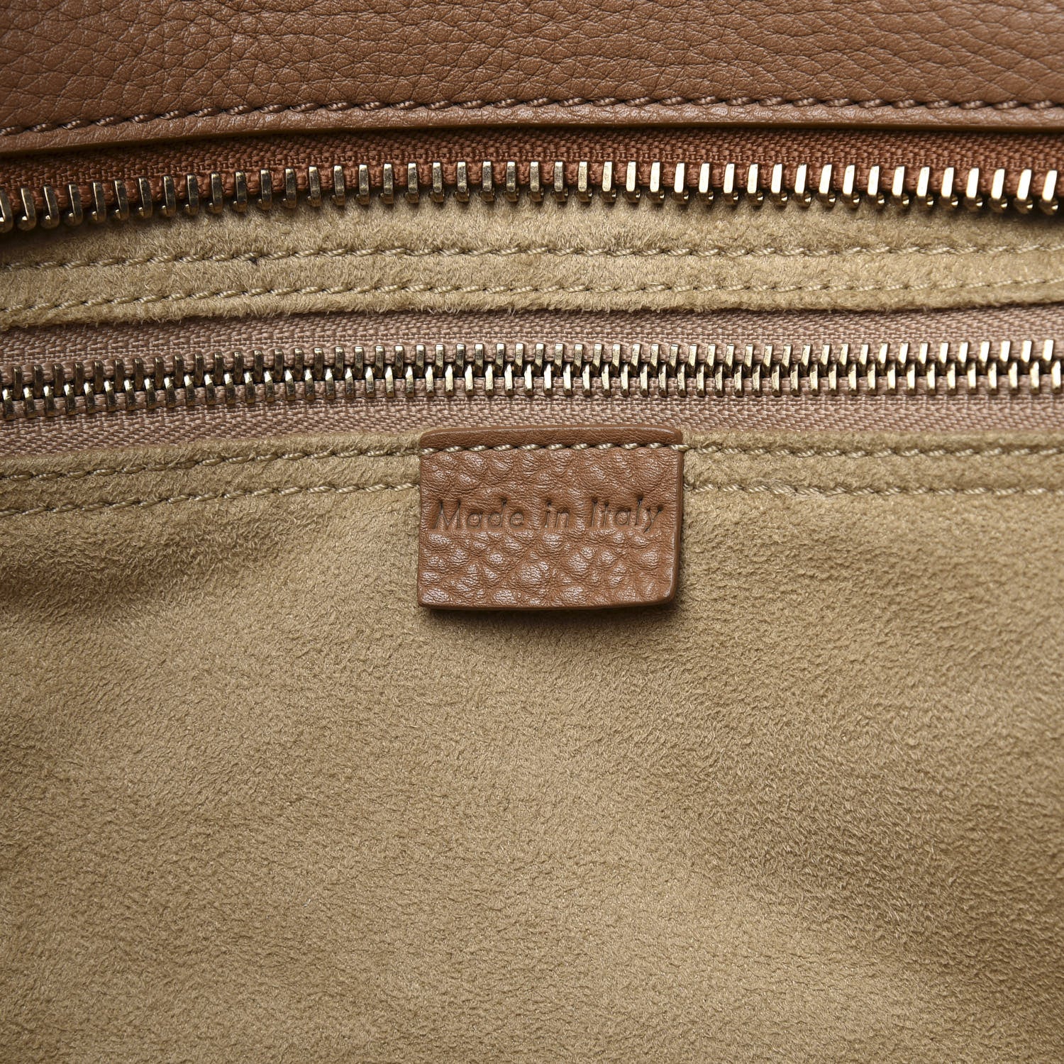 Celine Pebbled Calfskin Mini Luggage Camel 7 of 9