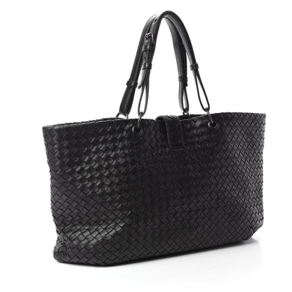 Bottega Veneta Nappa Intrecciato Large Capri Tote Black 3 of 12